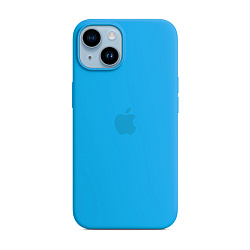 Клип-кейс (накладка) Silicone Case для Apple iPhone 14 Plus силикон, голубой