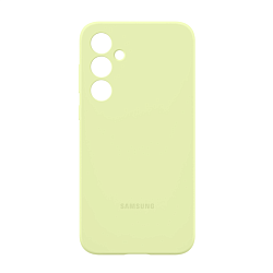 Клип-кейс (накладка) Samsung Silicone Case для Samsung Galaxy A35 поликарбонат, силикон, лаймовый