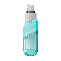 USB-флешка SanDisk iXpand Drive Flip for iPhone and iPad 64 ГБ прозрачно-бирюзовый