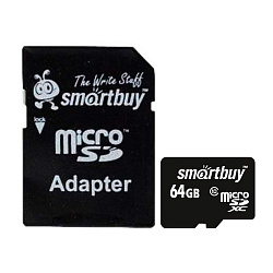 Карта памяти SmartBuy SB64GBSDCL10-01, 64 ГБ