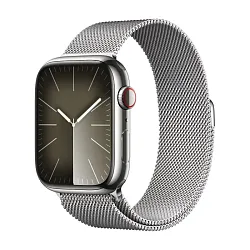 Умные часы Apple Watch Series 9 45mm GPS + Cellular Silver Stainless Steel Case Milanese Loop