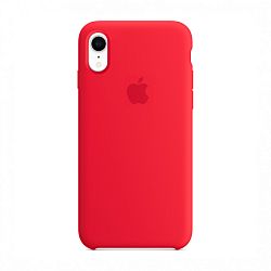 Клип-кейс (накладка) Apple Silicone Case для Apple iPhone Xr силикон, Red