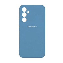 Клип-кейс (накладка) Silicone cover закрытый для Samsung Galaxy A54 силикон, голубой