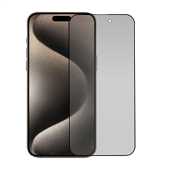 Защитное стекло 3D Privacy для Apple iPhone 15 Pro Max, черная рамка