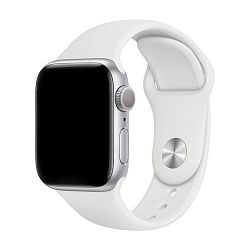 Спортивный ремешок для Apple Watch 44 / 45 / 46 / 49mm фторэластомер белый