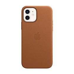 Клип-кейс (накладка) Apple Leather Case MagSafe для Apple iPhone 12 / 12 Pro кожа, Saddle Brown