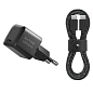 Сетевое зарядное устройство + кабель Type-C - Type-C Native Union Fast GaN Charger 30 Вт чёрный