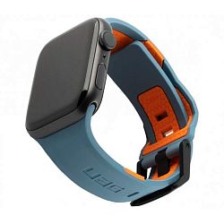 Ремешок UAG Civilian Strap для Apple Watch 44 / 45 / 46 / 49mm силикон серо-синий