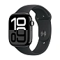 Умные часы Apple Watch Series 10 46mm GPS + Cellular Jet Black Aluminum Case Black Sport Band M/L