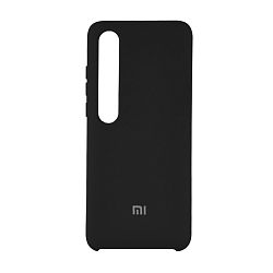 Клип-кейс (накладка) Silicone cover для Xiaomi Mi 10 / Mi 10 Pro силикон, чёрный