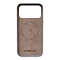 Клип-кейс (накладка) Magssory Eco Leather Case для Apple iPhone 17 Pro Max экокожа, микрофибра, серый - 2