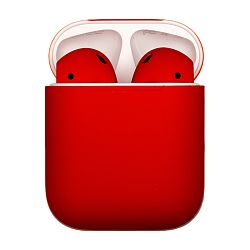 Беспроводные наушники Apple AirPods 2 с зарядным футляром красный матовый (MV7N2)