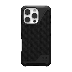 Клип-кейс (накладка) UAG Metropolis LT Magsafe для Apple iPhone 16 Pro полиуретан, ткань, кевлар (арамид), чёрный