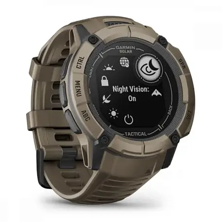 Умные часы Garmin Instinct 2x Solar Tactical коричневый (коричневый ремешок) - 3