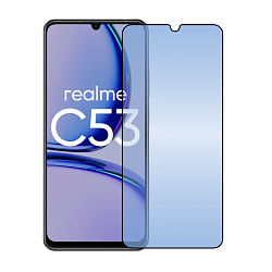 Защитное стекло 3D Classic для Realme C53, черная рамка
