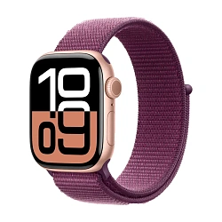 Умные часы Apple Watch Series 10 42mm GPS (Уценка) Rose Gold Aluminum Case Plum Sport Loop One Size