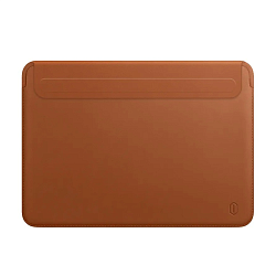 Чехол WIWU Skin Pro 2 Leather Sleeve для Apple MacBook Air 15" (2023) полиуретан, кожа, коричневый