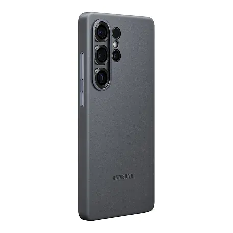 Клип-кейс (накладка) Samsung Kindsuit Case для Samsung Galaxy S25 Ultra экокожа, поликарбонат, чёрный - 2