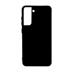 Клип-кейс (накладка) Без лого для Samsung Galaxy S22 Plus силикон, чёрный