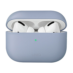 Кобура UNIQ Lino для Apple AirPods Pro 2 поликарбонат, силикон, голубой