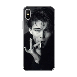 Клип-кейс (накладка) HK Design для Apple iPhone X / Xs силикон, "Леонардо Ди Каприо"