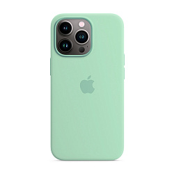Клип-кейс (накладка) Silicone Case для Apple iPhone 13 Pro Max силикон, фисташковый