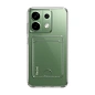 Клип-кейс (накладка) с визитницей для Xiaomi Redmi Note 13 Pro 5G / Poco X6 5G силикон, прозрачный