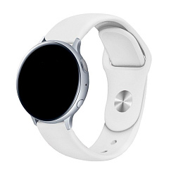 Спортивный ремешок для Samsung Watch 20mm силикон белый