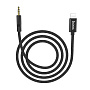 Аудиокабель Hoco UPA13 3.5 mm jack - Lightning 1 м, чёрный - 1