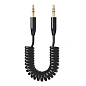 Аудиокабель Deppa AUX Audio Cable 3.5mm mini jack - 3.5mm mini jack 1.2 м, чёрный