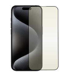 Защитное стекло Mocoll Golden Shield Matte Series 2.5D для Apple iPhone 15 Pro, черная рамка