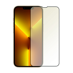 Защитное стекло Mocoll Matte 2.5D для Apple iPhone 13 / 13 Pro / 14 / 16e / 17e, черная рамка