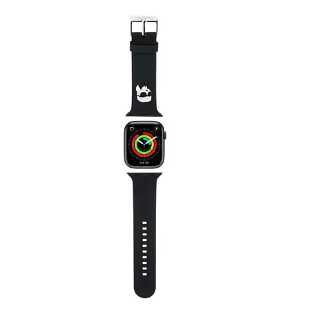 Ремешок CG Mobile Karl Lagerfeld 3D Rubber NFT Choupette Head для Apple Watch 38 / 40 / 41 / 42mm силикон чёрный - 2