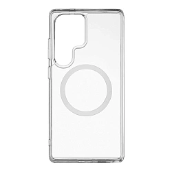 Клип-кейс (накладка) uBear Real Mag Case для Samsung Galaxy S25 Ultra поликарбонат, термополиуретан, прозрачный