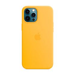 Клип-кейс (накладка) Apple Silicone Case MagSafe для Apple iPhone 12 Pro Max силикон, Sunflower