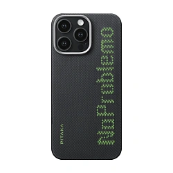 Клип-кейс (накладка) Pitaka Aries Tactile Woven Case для Apple iPhone 16 Pro Max кевлар (арамид), "без проблем"