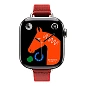 Умные часы Apple Watch Hermes Series 11 42mm GPS + Cellular Silver Titanium Case Rouge Grenat/Vermillon Single Tour Twill Jump Attelage Strap (with Orange Hermès Sport band) - 2
