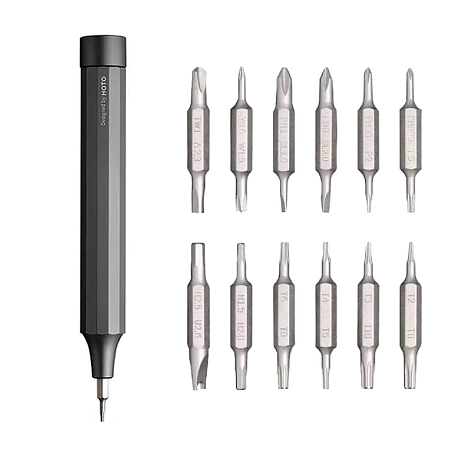 Отвертка с насадками Xiaomi HOTO Precision Screwdriver Kit (24 предметов) чёрный - 2
