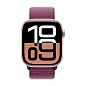Умные часы Apple Watch Series 10 46mm GPS (Уценка) Rose Gold Aluminum Case Plum Sport Loop One Size (отличное состояние, замена в АСЦ) - 2