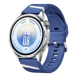 Умные часы Huawei Watch GT 7 46mm серебристый (синий ремешок)