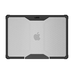 Клип-кейс (накладка) UAG Plyo для Apple MacBook Air 15" (2023) полиуретан, поликарбонат, прозрачный с чёрной рамкой
