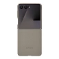 Клип-кейс (накладка) Samsung Kindsuit Case для Samsung Galaxy Z Flip 7 экокожа, серо-коричневый