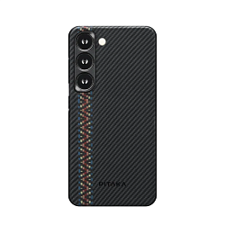 Клип-кейс (накладка) Pitaka Fusion Weaving MagEZ Case 3 для Samsung Galaxy S23 Plus кевлар (арамид), "рапсодия"