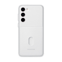 Клип-кейс (накладка) Samsung Frame Case для Samsung Galaxy S23 Plus полиуретан, поликарбонат, белый