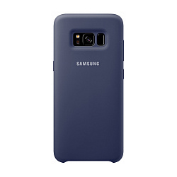 Клип-кейс (накладка) Silicone cover для Samsung Galaxy S8 силикон, тёмно-синий
