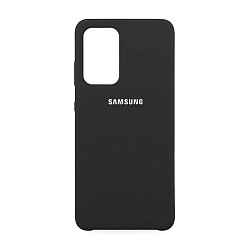 Клип-кейс (накладка) Silicone cover закрытый для Samsung Galaxy A52 силикон, чёрный