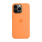 Клип-кейс (накладка) Apple Silicone Case MagSafe для Apple iPhone 13 Pro (Уценка) Marigold (хорошее состояние, вкрапления и мелкие точки)