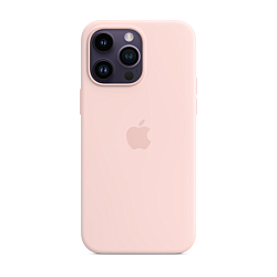 Клип-кейс (накладка) Apple Silicone Case MagSafe для Apple iPhone 14 Pro Max силикон, Chalk Pink