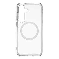 Клип-кейс (накладка) uBear Real Mag Case для Samsung Galaxy S25 Plus поликарбонат, термополиуретан, прозрачный