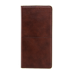 Чехол-книжка Premium Rich Boss для Xiaomi Redmi 9a искусственная кожа, тёмно-коричневый